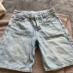 Light Blue Denim Shorts